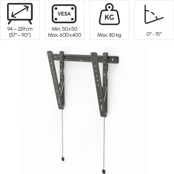 Hama Ultraslim Wandhalterung 90" bis 80 kg, 2 cm Abstand