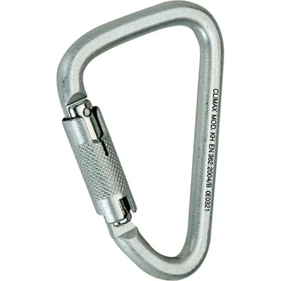 Bergans Kletterkarabiner 45 kN Stahl, Schwarz