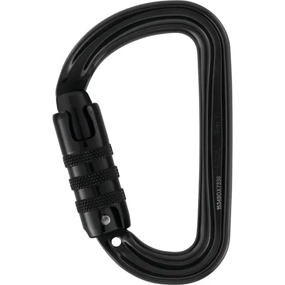 Petzl Sm'D Triact-Lock D-Form Schwarz