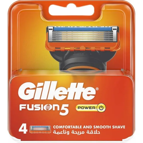 Gillette Fusion Power 4er-Ersatzkpfe