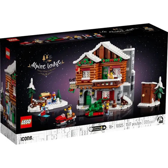 LEGO Icons 10325 Almhtte  winterliche Berg-Lodge