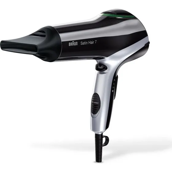 Braun Satin Hair 7 HD710 Haartrockner 2200 W (Schwarz/Silber)