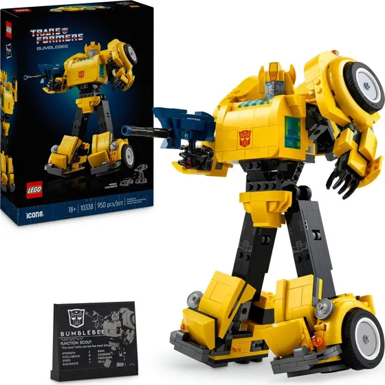 LEGO Icons 10338 Transformers Bumblebee Bauset (950 Teile)