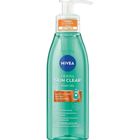 Nivea DERMA Skin Clear Wash Gel 150 ml
