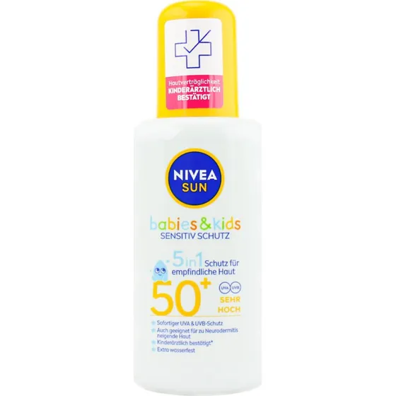 NIVEA SUN Babies & Kids Sensitiv Schutz Sonnenspray LSF 50+ 200 ml