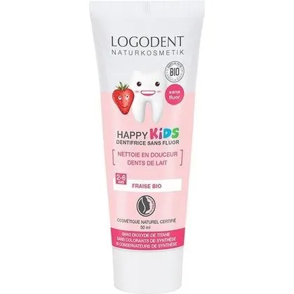 Logona Erdbeer Kinderzahnpasta ohne Fluorid 50 ml