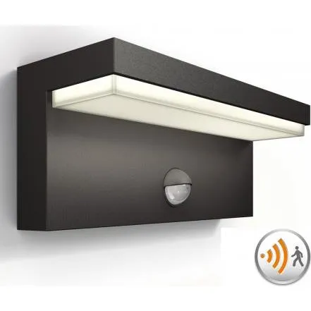 Philips Bustan LED-Auenwandleuchte 3,8 W anthrazit