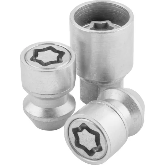 ST Radmutter Diebstahlsicherung M14x1,5 KE 60° silber (2+Schlüssel)