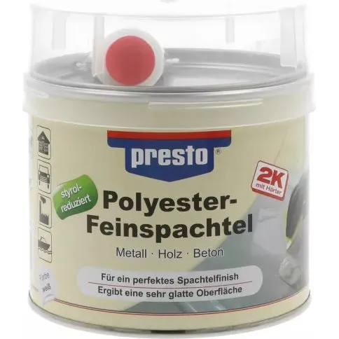 presto Polyester-Feinspachtel 1000g wei