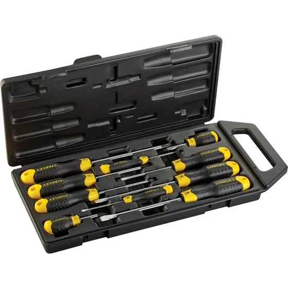 Stanley CushionGrip Schraubendrehersatz 10-tlg. 2-65-005