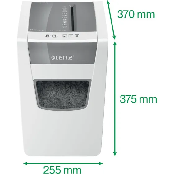 Leitz IQ Slim Home Office P-4 Aktenvernichter, 10 Blatt
