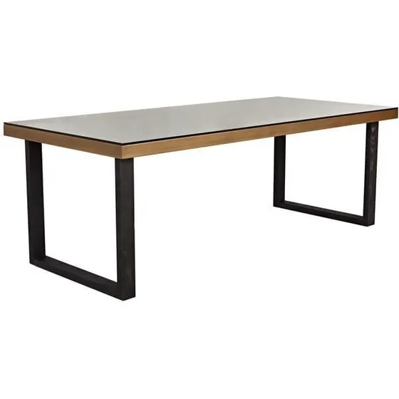 Richmond Interiors Bloomville Esstisch 230 cm brass shagreen