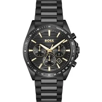 BOSS Herrenuhr Strike Chrono LE 41 mm Schwarz