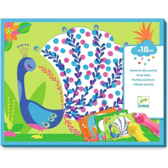 DJECO Malset 18+ Punkte – Erstes Ausmalen für Kleinkinder
