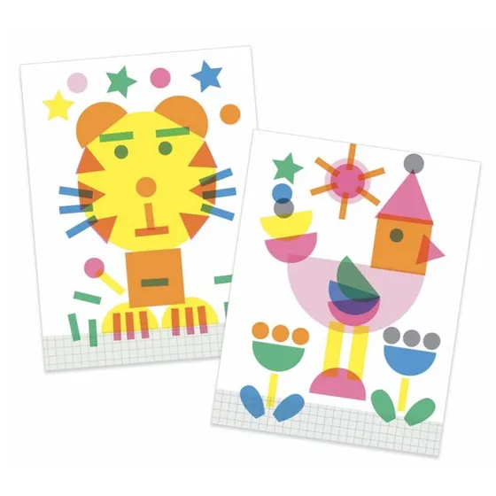 Djeco Malen: Knstlerwerkstatt Kreativset mit Stempeln & Schablonen