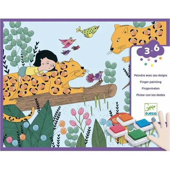Djeco Malen Fingerspitzengefühl – Kunstset für Kinder ab 3 Jahren