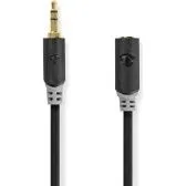 Nedis AUDIO-Verlngerungskabel 3,5 mm, 3 m, anthrazit