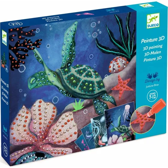 DJECO Workshop 3D Malen: Abyss – Kreatives 3D-Malset mit Glitzer-Effekten
