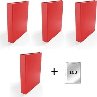 Esselte Ordner A4 5 cm rot PP