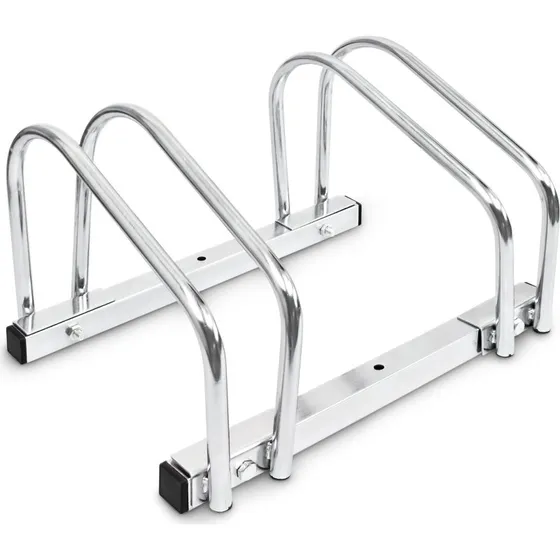 VELOSTÄNDER 2er Doppel verchromt, Boden- & Wandmontage