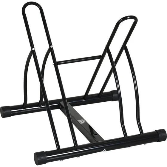 HOMCOM Fahrradständer 60 x 54 x 57 cm, schwarz, Metall