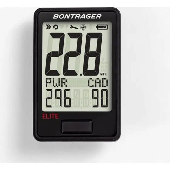 Bontrager Ridetime Elite Fahrradcomputer kabellos schwarz