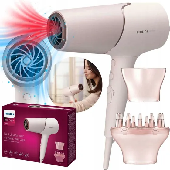 Philips 5000 Series BHD530/00 Haartrockner 2300 W Pink/Weiß