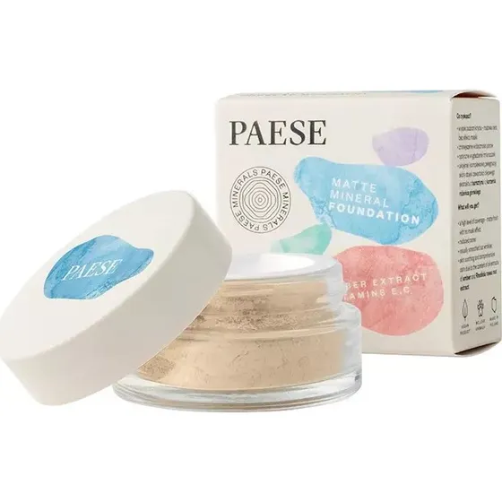 Paese Minerals Matte Mineral-Foundation 101W Beige, 7 g