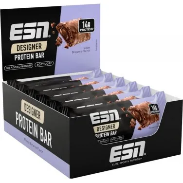 ESN Designer Bar Dark Cookie White Chocolate, 12 x 45g