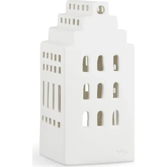 Kähler Urbania Manor Teelichthalter weiß, 17 cm