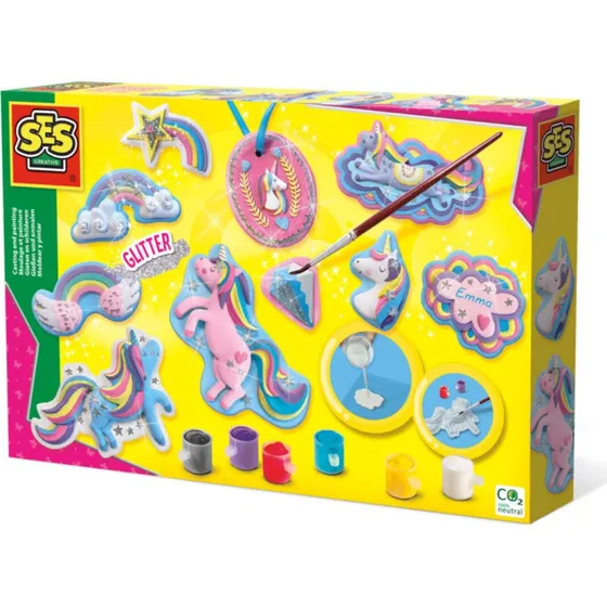 SES Creative Einhrner Gieen & Anmalen Set