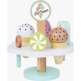 Tooky Toy Eis-Set mit Stnder, 9-teilig