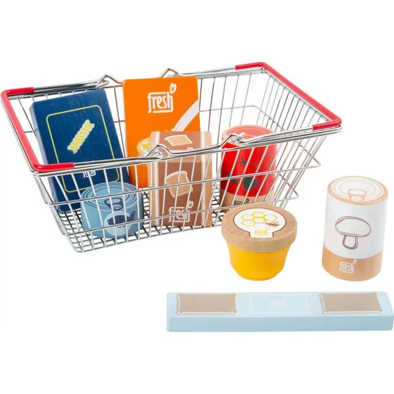 Small Foot Lebensmittel-Set Fresh im Einkaufskorb