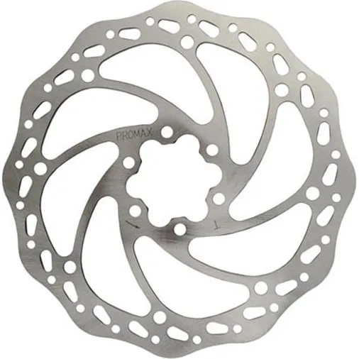 Promax ME Bremsscheibe 203 mm 6-Loch silber