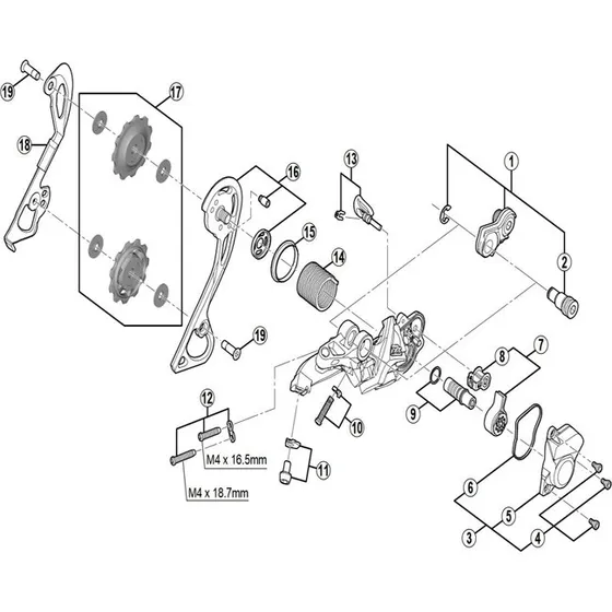 Shimano XT RD-M786 Schaltwerk Shadow Plus