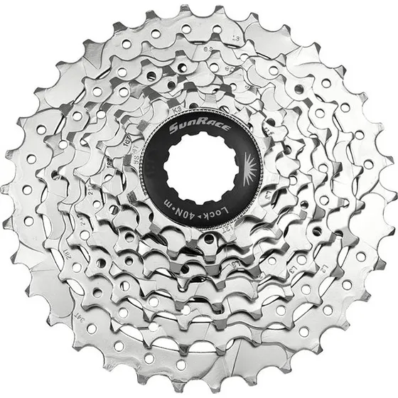 Sunrace M66 Kassette 8-fach 11-34 T silber