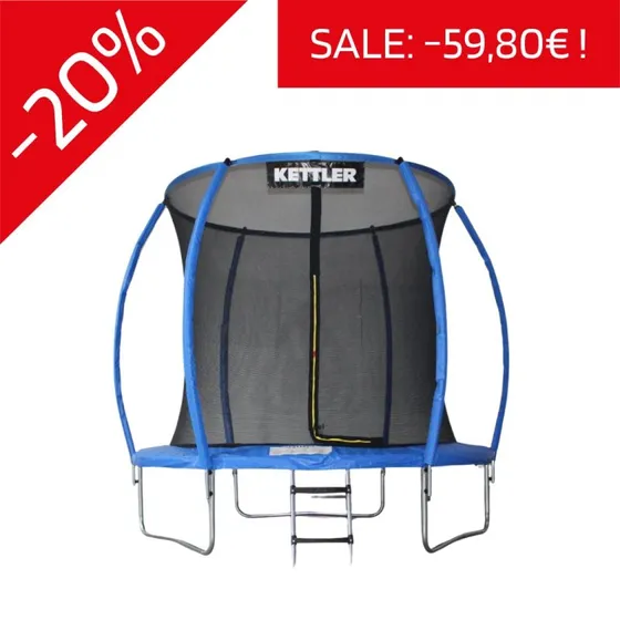 KETTLER JUMP 244 Outdoor-Trampolin blau