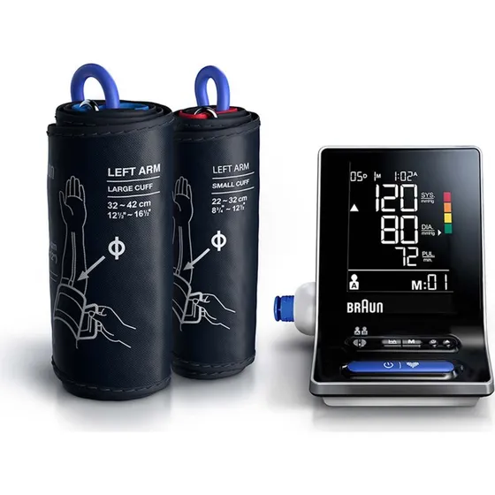 BRAUN ExactFit™ 3 Oberarm-Blutdruckmessgerät mit 2 Manschetten
