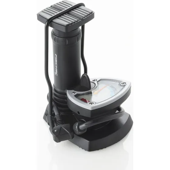 Fischer Standfußpumpe mit Manometer, für alle Ventile