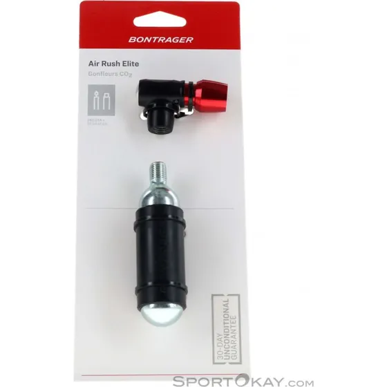 Bontrager Air Rush Elite CO-Inflator Rot/Schwarz
