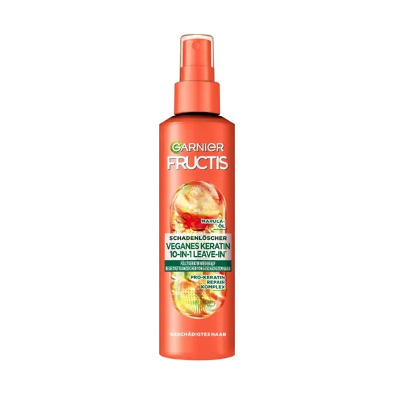 Garnier Fructis Schadenlscher Veganes Keratin 10-in-1 Leave-in 150 ml