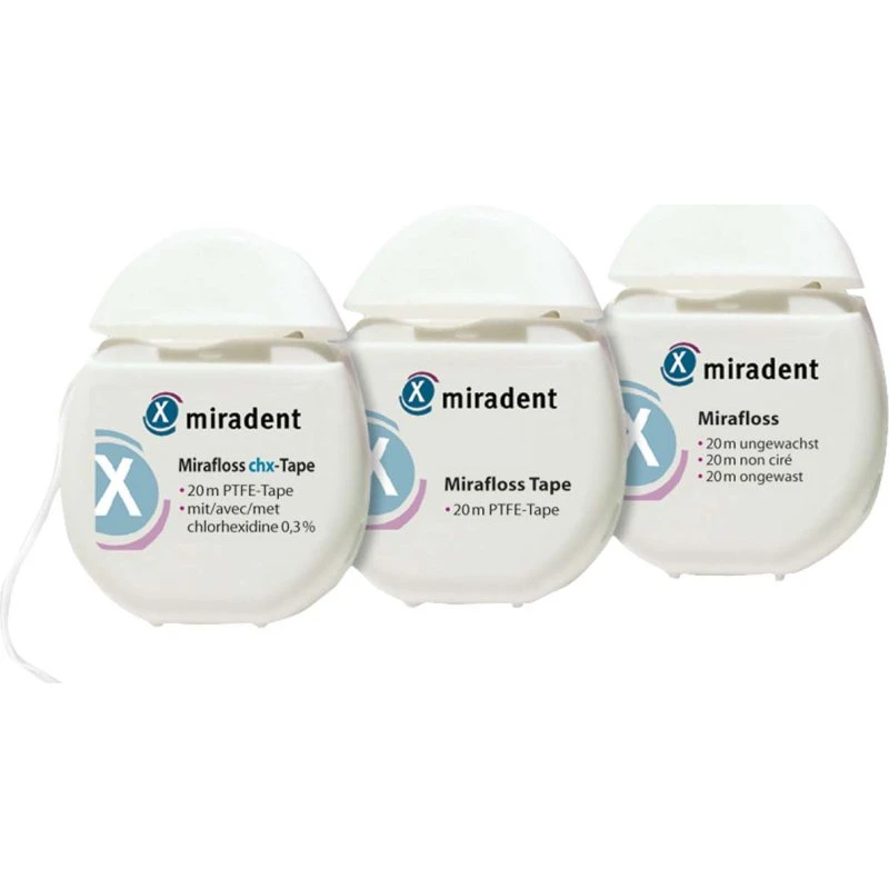 Mirafloss® Spenderbox 20 m Zahnseide ungewachst