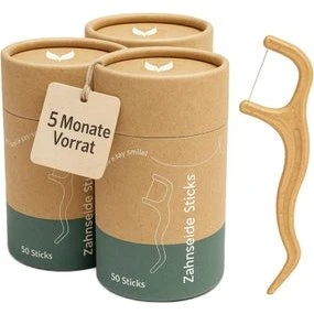 VIGOROUS® Nachhaltige Zahnseidesticks 150 Stück