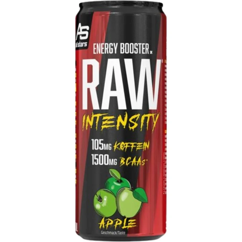 All Stars RAW Intensity Energy Drink Green Apple 330ml