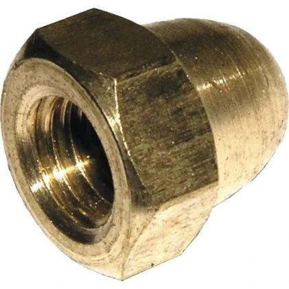 Dresselhaus Hutmutter DIN 1587 M8 Messing, 100 Stück