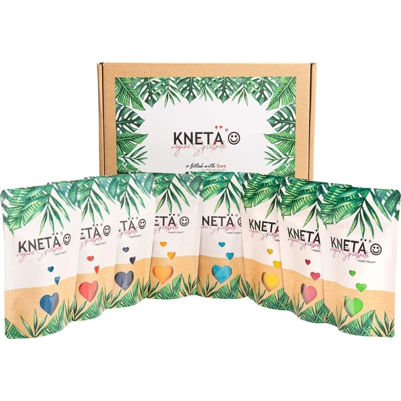 KNETÄ 8er Set Vegane Knete 50g x 8 Farben