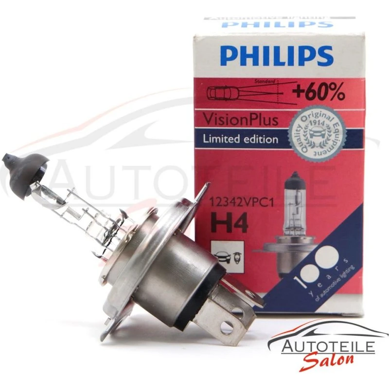 Philips H4 VisionPlus 60% 12342VPC1