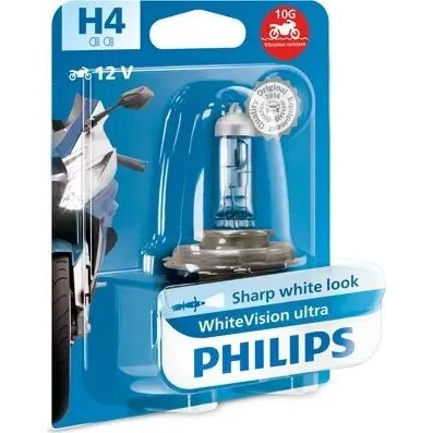 Philips H4 12V 60/55W WhiteVision Ultra Moto 12342WVUBW