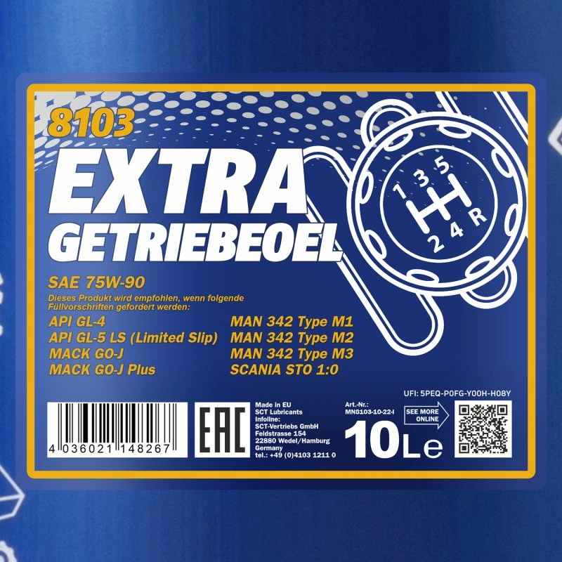 Mannol Extra Getriebeöl 75W-90 GL-4/GL-5 LS 10L