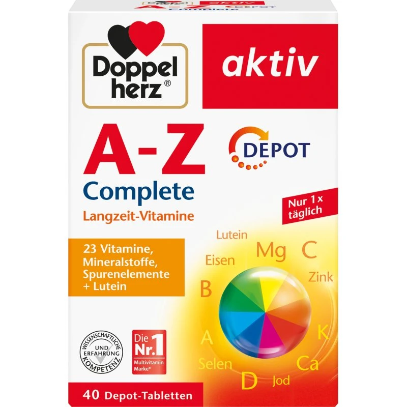 Doppelherz A‑Z Complete Langzeit‑Vitamine DEPOT, 40 St.